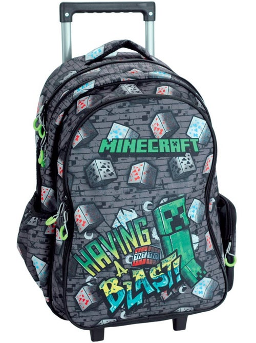 Sac à dos à roulettes roulettes Minecraft Creeper 46 cm 2 compartiments Metro Art - Kiabi Sac à dos à roulettes roulettes Minecraft Creeper 46 cm 2 compartiments Metro Art - Kiabi