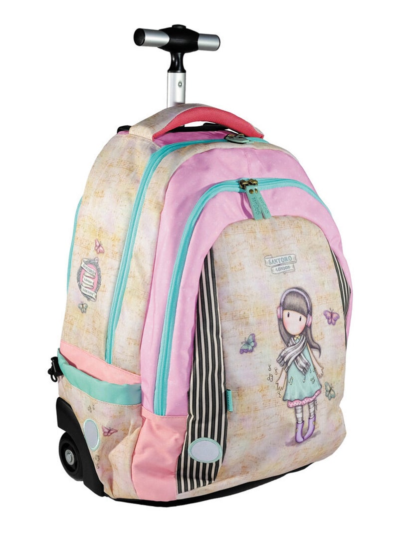 Sac à dos à roulettes Santoro Gorjuss Collection 48 CM - 2 Cpt (Lost in Music) Multicolore - Kiabi