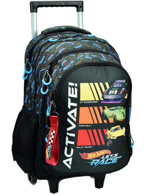 Sac à Dos à Roulettes Scolaire Hot Wheels Activate 46 CM - Kiabi