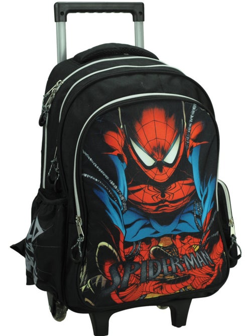 Sac à dos à roulettes scolaire Spider-Man en textile GIM - Kiabi