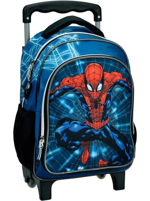 Sac à dos à roulettes scolaire Spider-Man imprimé polyester Gim - Kiabi