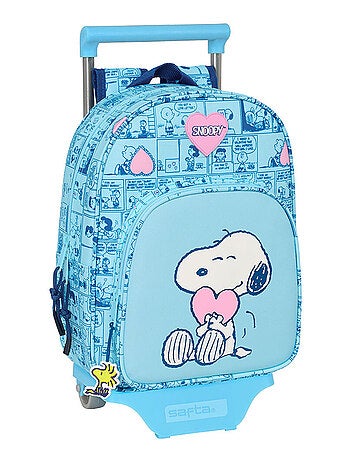 Sac à dos à roulettes Snoopy Love 34 CM Trolley Maternelle