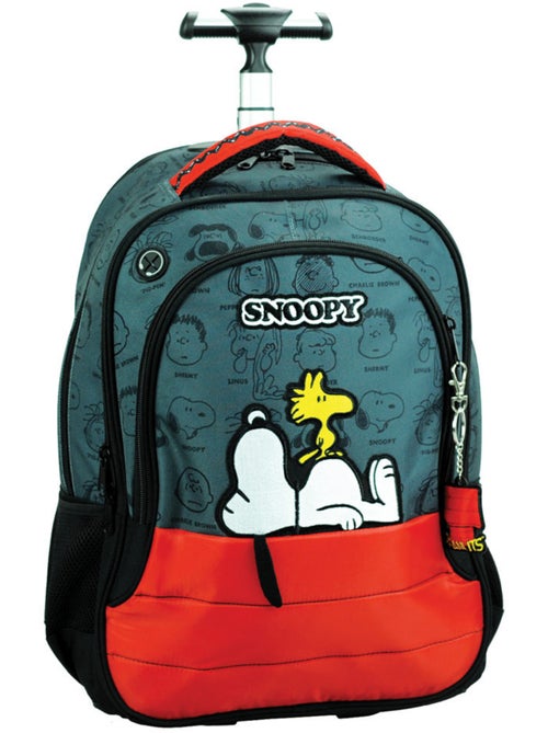 Sac à dos à roulettes 'Snoopy' – Woodstock 2 compartiments – 48 cm - Kiabi