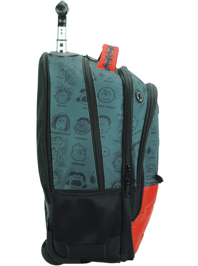 Sac à dos à roulettes 'snoopy' – woodstock 2 compartiments – 48 cm Multicolore - Kiabi