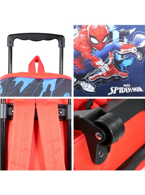 Sac à dos à roulettes Spider-Man Bleu - Kiabi