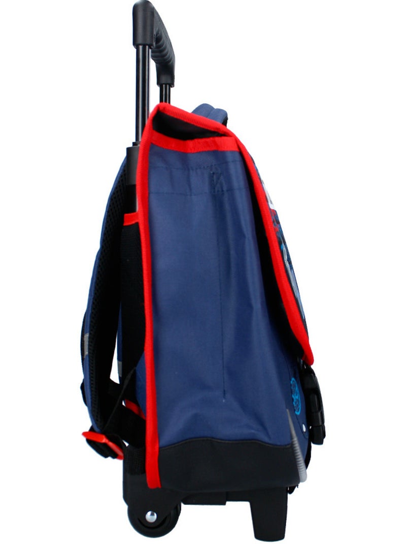 Sac à dos à roulettes Spider-Man design toile 38 cm poignée télescopique Spiderman Noir - Kiabi