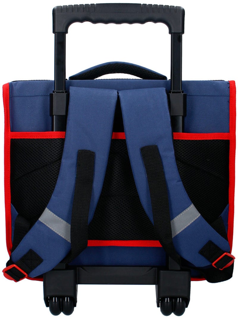 Sac à dos à roulettes Spider-Man design toile 38 cm poignée télescopique Spiderman Noir - Kiabi
