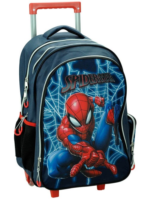 Sac à dos à roulettes Spider-Man imprimé en tissu haute qualité GIM - Kiabi