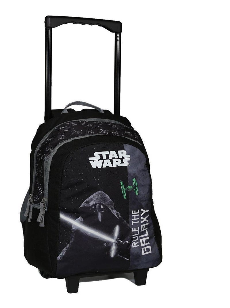 Sac à dos à roulettes Star Wars Noir et Gris Bagtrotter Noir - Kiabi