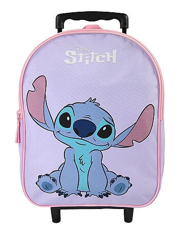 Sac à dos à roulettes Stitch maternelle violet 32 cm – bagtrotter