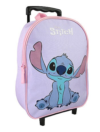 Sac à dos à roulettes Stitch maternelle violet 32 cm – bagtrotter