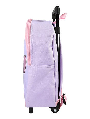 Sac à dos à roulettes Stitch maternelle violet 32 cm – bagtrotter