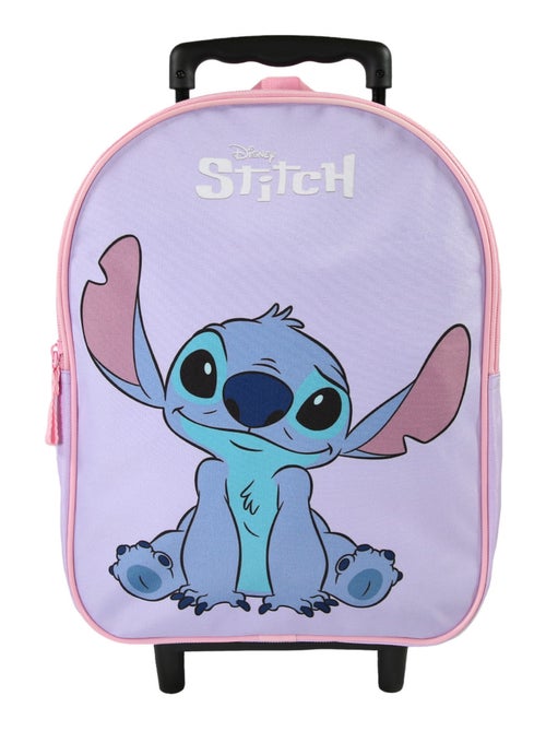 Sac à dos à roulettes Stitch maternelle violet 32 cm  – bagtrotter - Kiabi