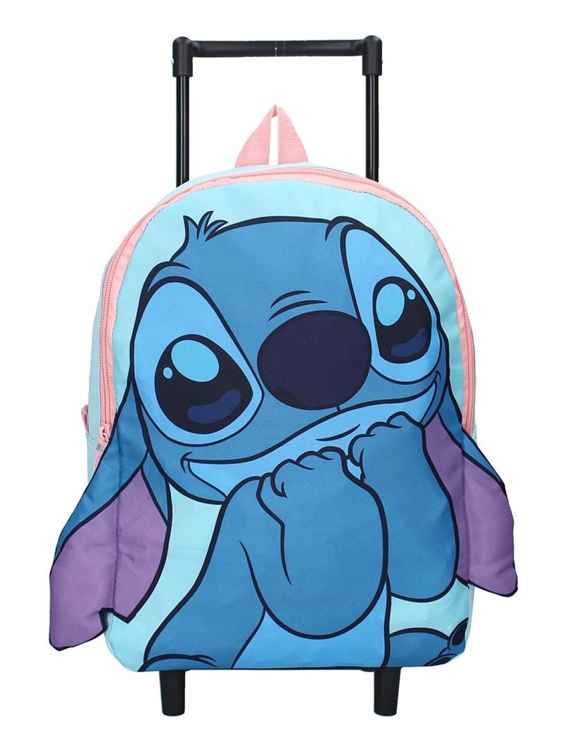 Sac à dos à roulettes Stitch Rose - Kiabi