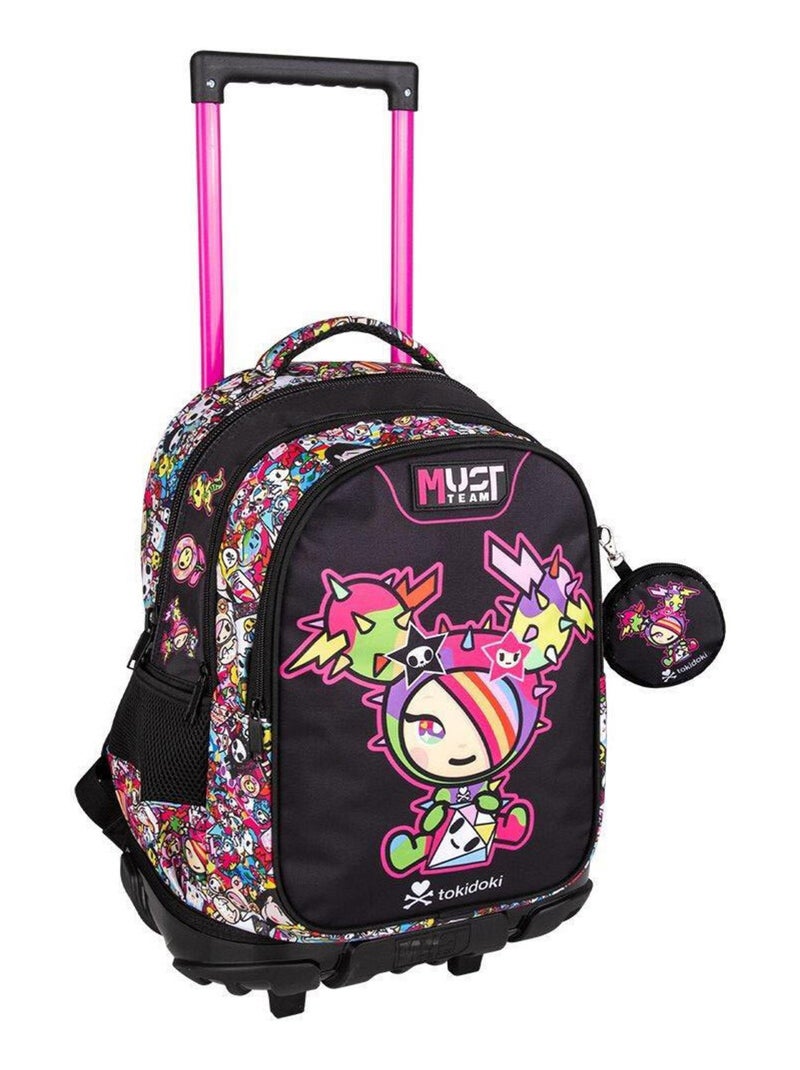 Sac à dos à roulettes Tokidoki Cactus 45 CM Trolley Noir Rose - Kiabi