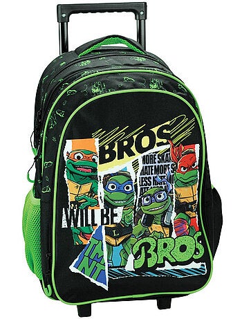 Sac à Dos à Roulettes Tortue Ninja Bros 46 CM - 2 compartiments