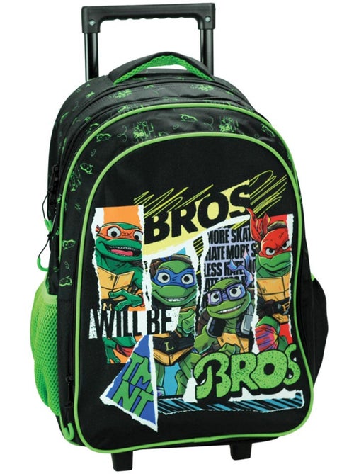 Sac à Dos à Roulettes Tortue Ninja Bros 46 CM - 2 compartiments - Kiabi