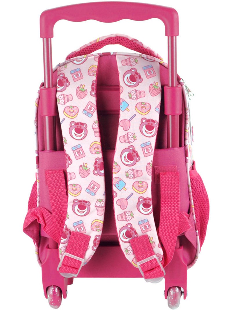 Sac à dos à roulettes Toy Story Lotso 30x25x15 cm Rose - Kiabi