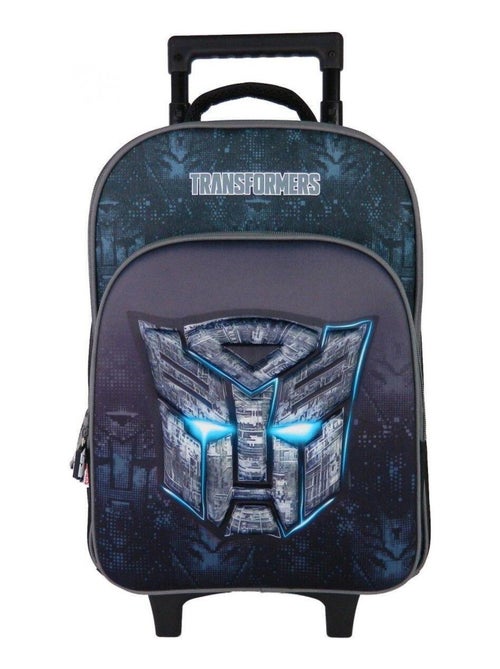 Sac à dos à roulettes Transformers Noir - Kiabi