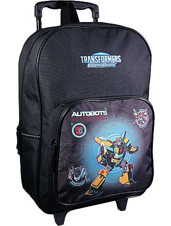 Sac à dos à roulettes Transformers Noir