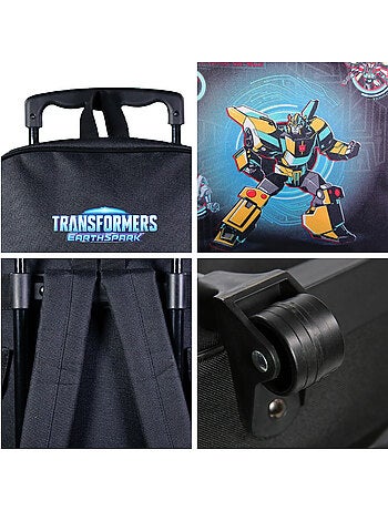Sac à dos à roulettes Transformers Noir
