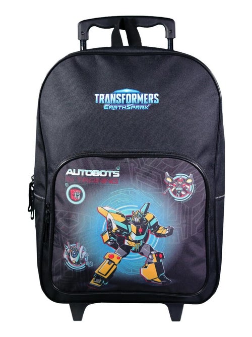 Sac à dos à roulettes Transformers Noir - Kiabi