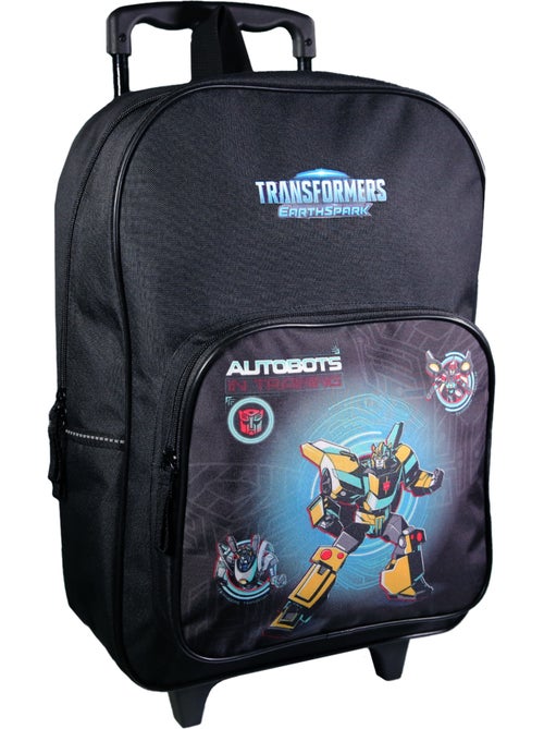 Sac à dos à roulettes Transformers Noir - Kiabi