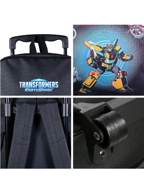 Sac à dos à roulettes Transformers Noir - Kiabi
