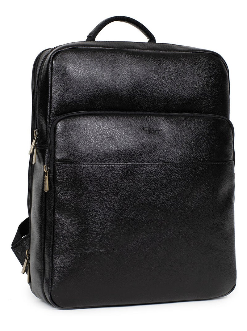 Sac à dos  a4  cuir république hexagona Noir - Kiabi