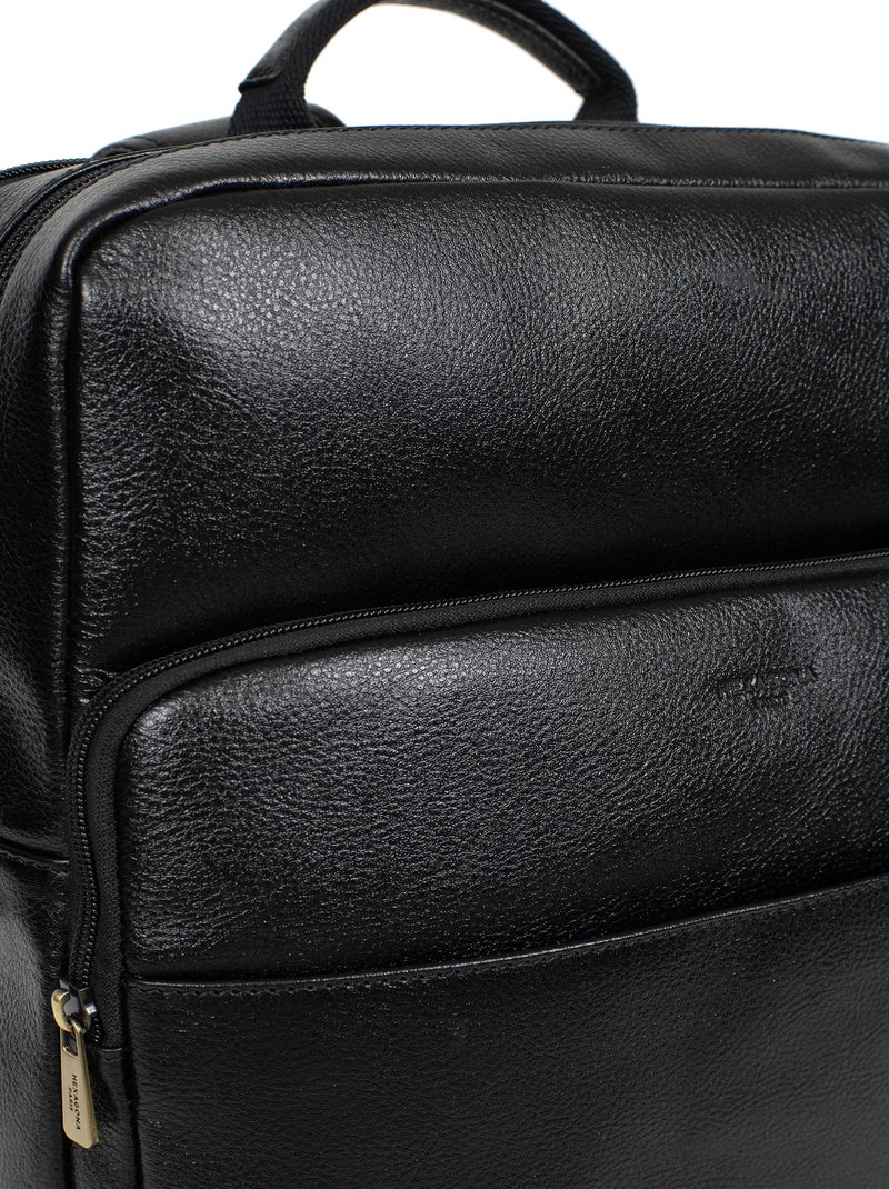 Sac à dos  a4  cuir république hexagona Noir - Kiabi