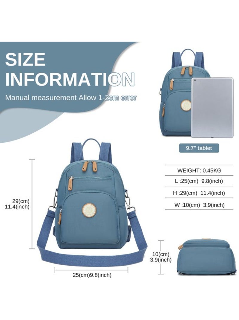Sac à dos antivol polyester résistant compatible a4 29x25x10 cm - miss lulu Bleu - Kiabi