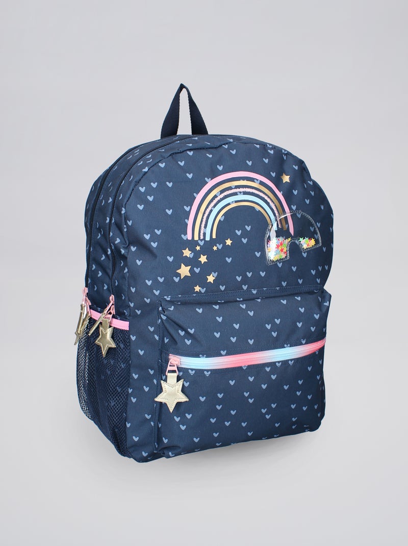 Sac à dos 'arc-en-ciel' Bleu - Kiabi