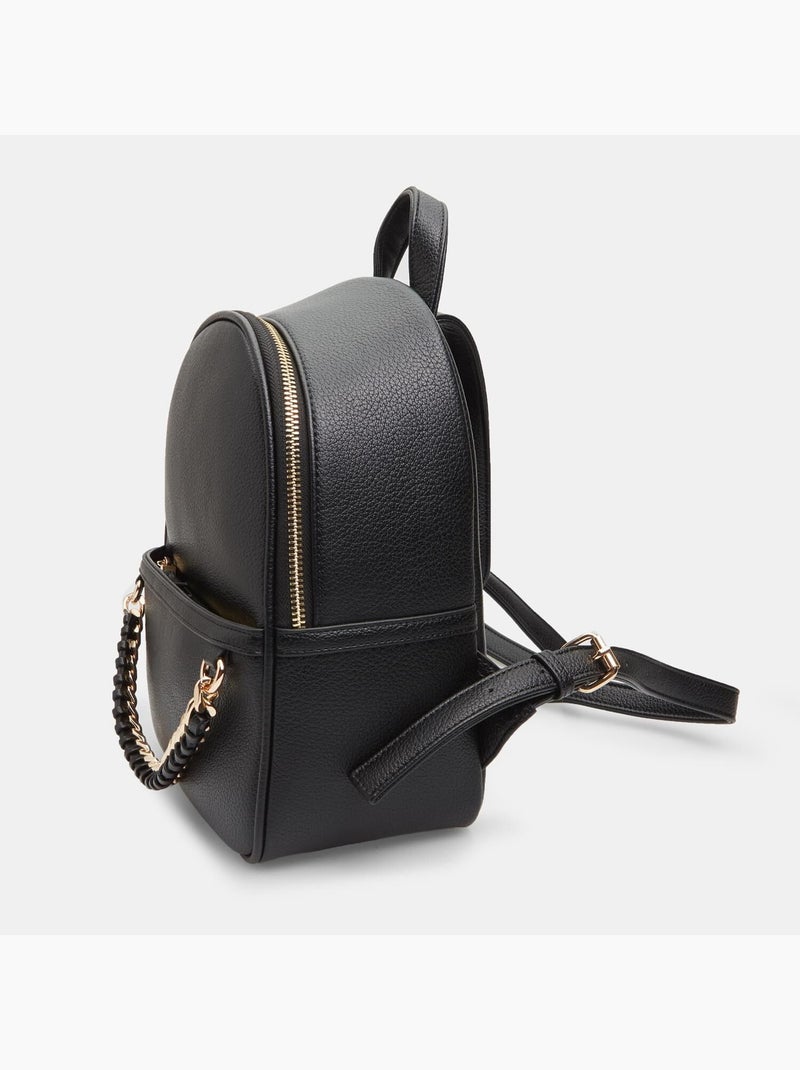 Sac à dos avec chaîne Noir - Kiabi