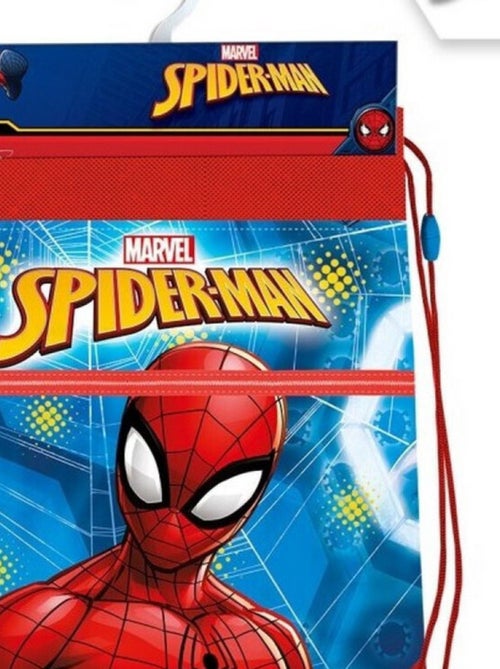 Sac à dos avec cordons - Spiderman - Rouge et Bleu -  40 cm x 30 cm - Kiabi