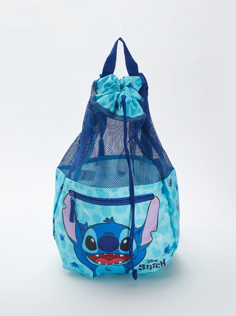 Sac à dos avec cordons de serrage 'Stitch' 'Disney' bleu - Kiabi