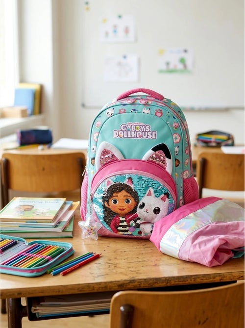 Sac à dos avec housse de pluie gabby et la maison magique dreamworks - Kiabi Sac à dos avec housse de pluie gabby et la maison magique dreamworks - Kiabi
