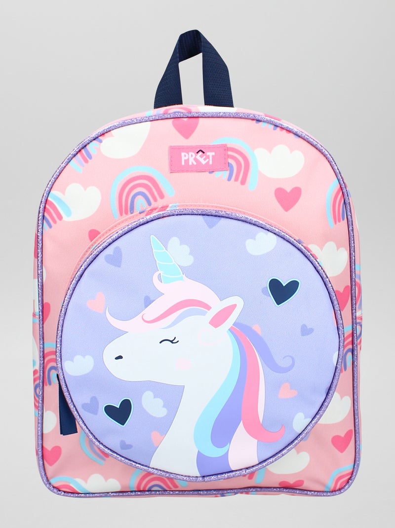 Sac à dos avec imprimé 'licorne' Rose - Kiabi