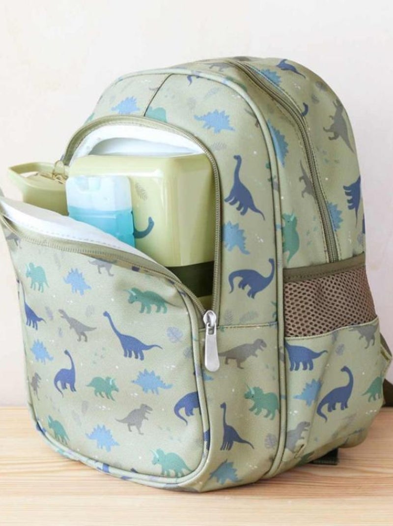 Sac à dos avec poche isotherme Dinosaure Vert - Kiabi