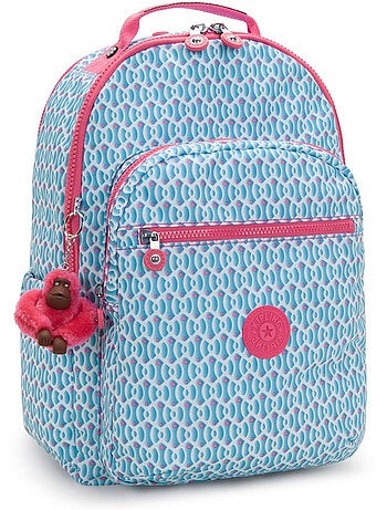 Sac à dos avec poche pour ordinateur kipling seoul lap 44 cm - coloris dreamy geo combo