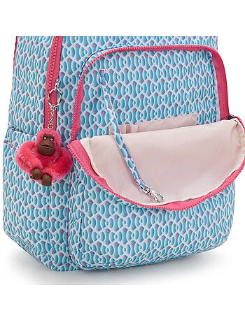 Sac à dos avec poche pour ordinateur kipling seoul lap 44 cm - coloris dreamy geo combo
