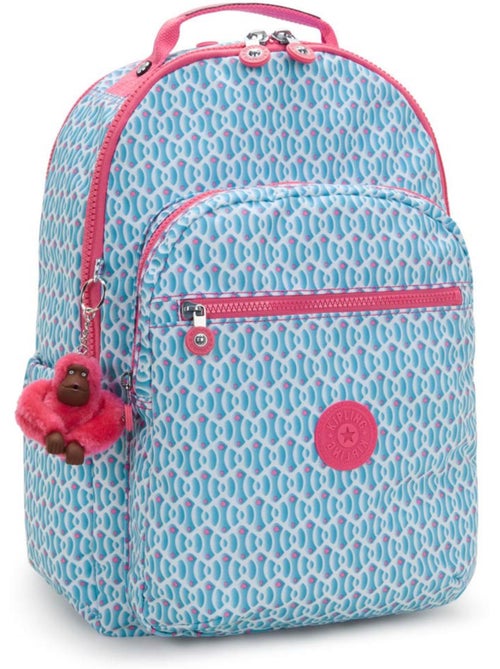 Sac à Dos avec poche pour ordinateur Kipling Seoul Lap 44 CM - Coloris Dreamy Geo Combo - Kiabi