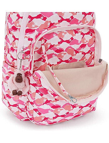Sac à Dos avec poche pour ordinateur Kipling Seoul Lap 44 CM - Coloris Pink Palm