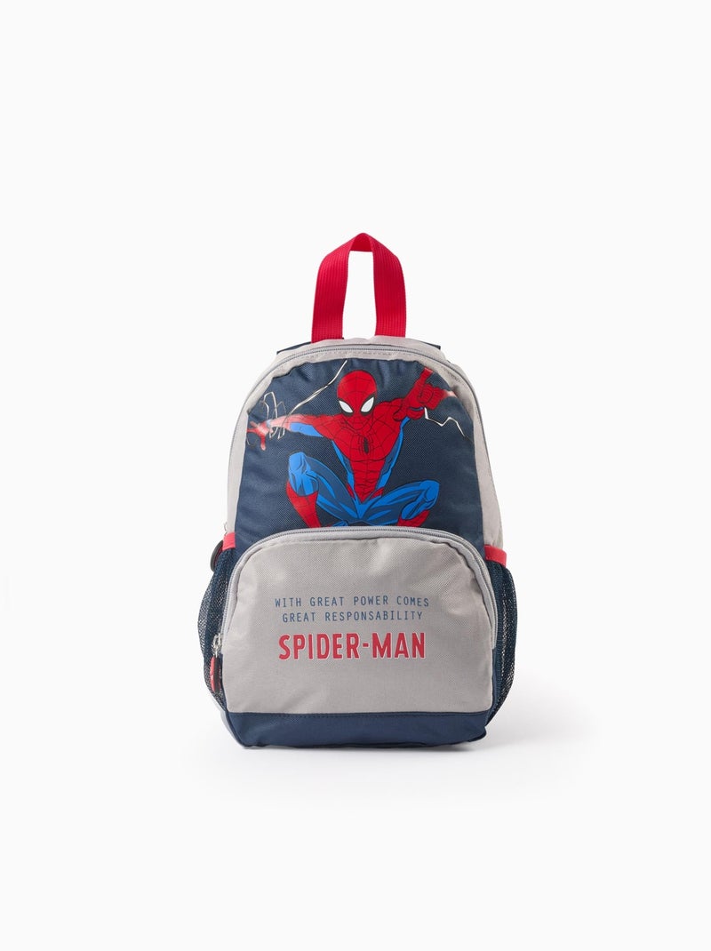 Sac à Dos avec Poches Latérales Spider-Man Bleu foncé - Kiabi