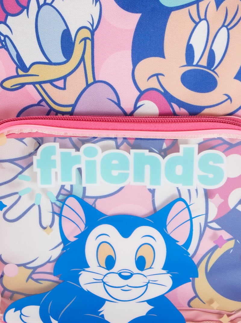 Sac à dos avec pochette transparente 'Disney' Rose - Kiabi