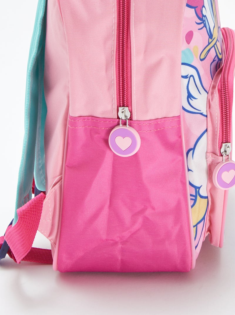 Sac à dos avec pochette transparente 'Disney' Rose - Kiabi