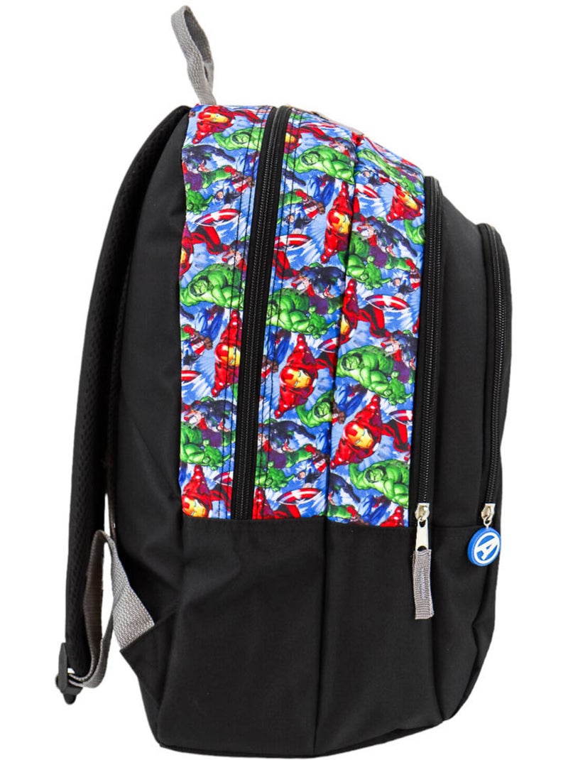 Sac à dos Avengers polyester imprimé personnages Marvel Noir Multicolore Blanc - Kiabi