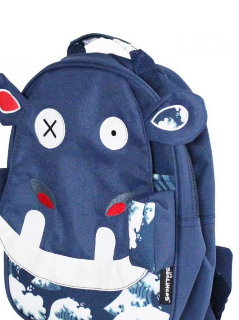 Sac À Dos Bébé Hippipos L'hippopotame Bleu - Kiabi