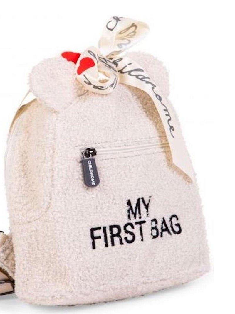 Sac à dos bébé My first bag Teddy écru (24 cm) Ecru - Kiabi