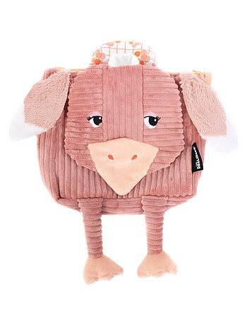 Sac à dos bébé peluche Pomelos l'autruche