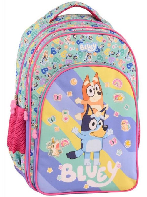 Sac à dos Bluey 42 cm avec stickers - 2 compartiments - Bleuie - Kiabi Sac à dos Bluey 42 cm avec stickers - 2 compartiments - Bleuie - Kiabi